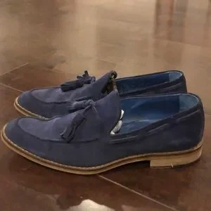 Peter Millar | Shoes | Peter Millar Suede Tassle Loafer Blue 